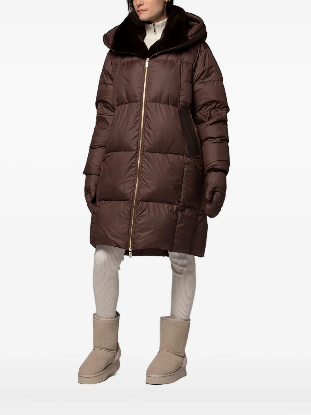 Max Et Moi Danae Coat In Brown