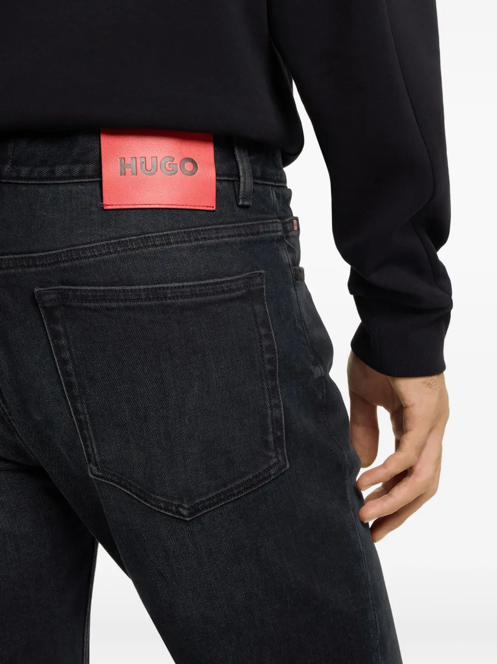 HUGO Jeans met effect Blauw