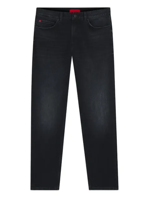 HUGO whiskering-effect jeans