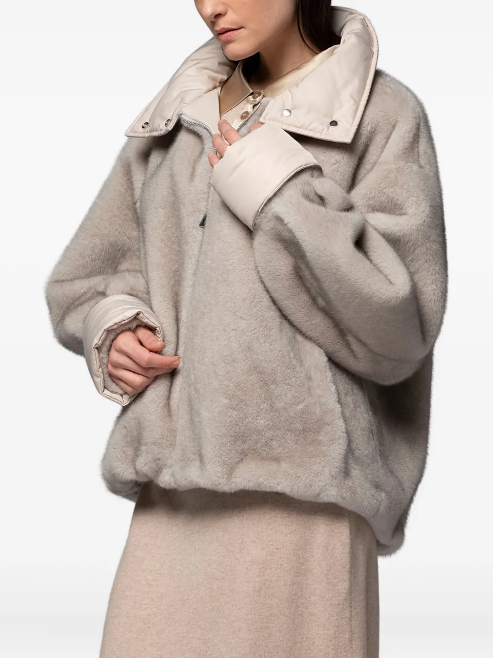 Max Et Moi Vanessa Jacket In Neutral