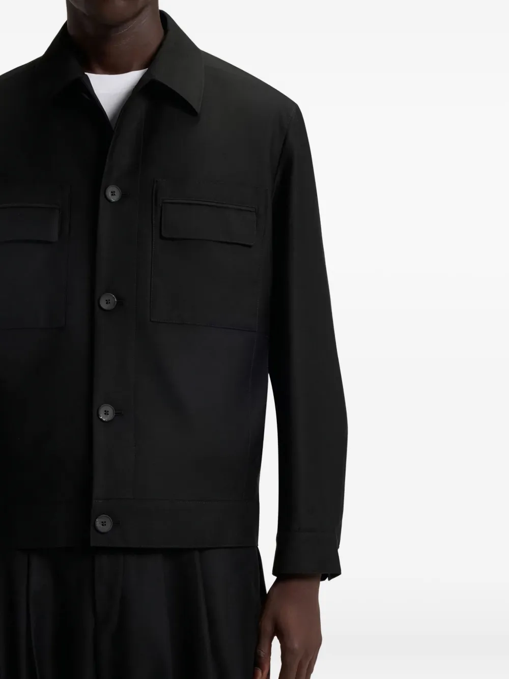 HUGO Jack met klepzak Zwart