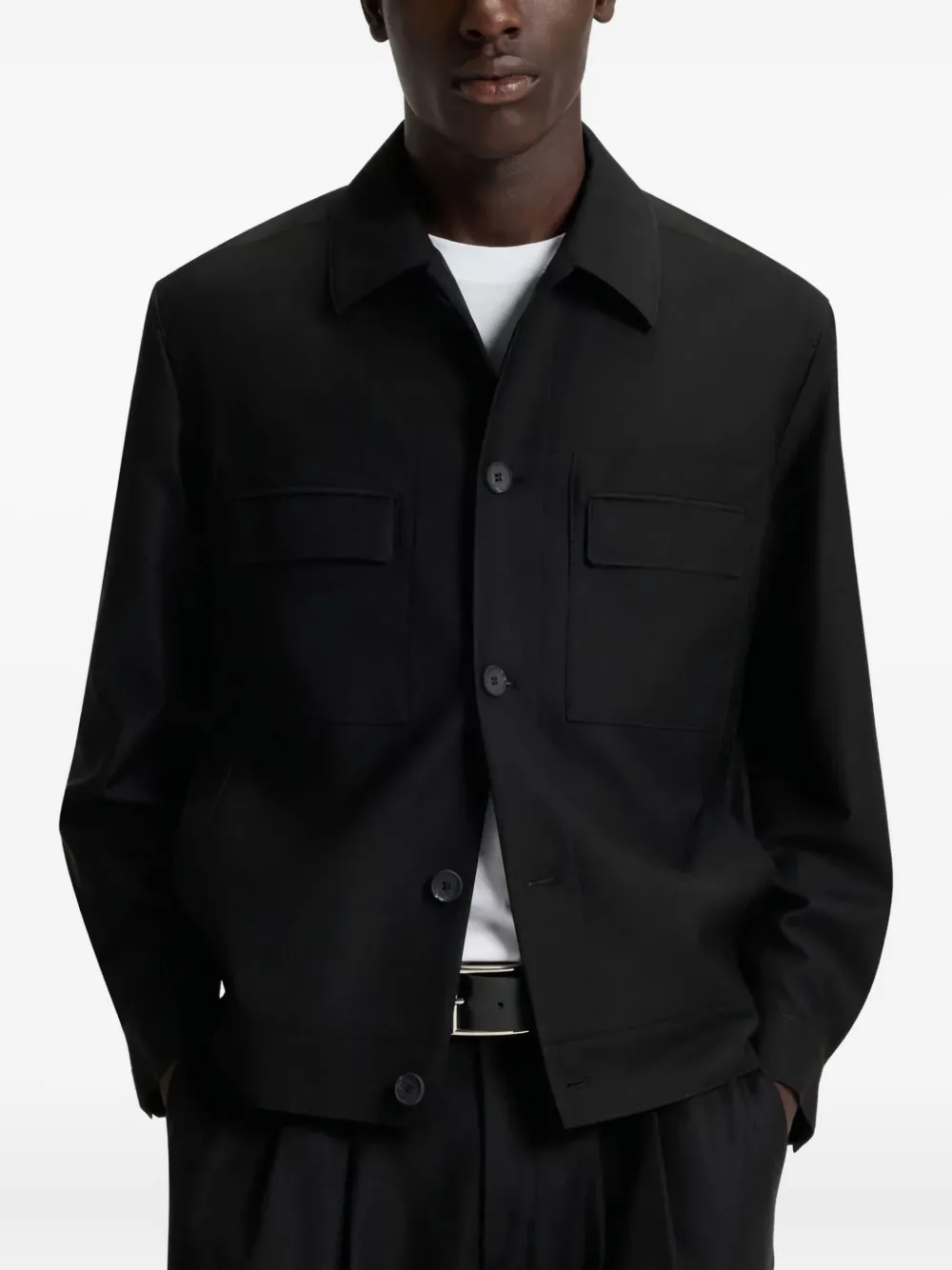 HUGO Jack met klepzak Zwart