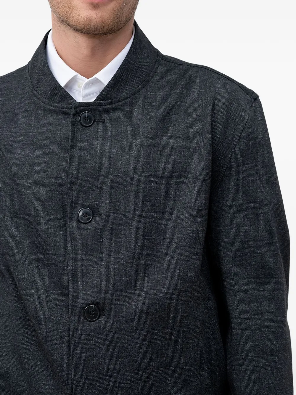 Hugo Boss Buttoned Jacket In Blue