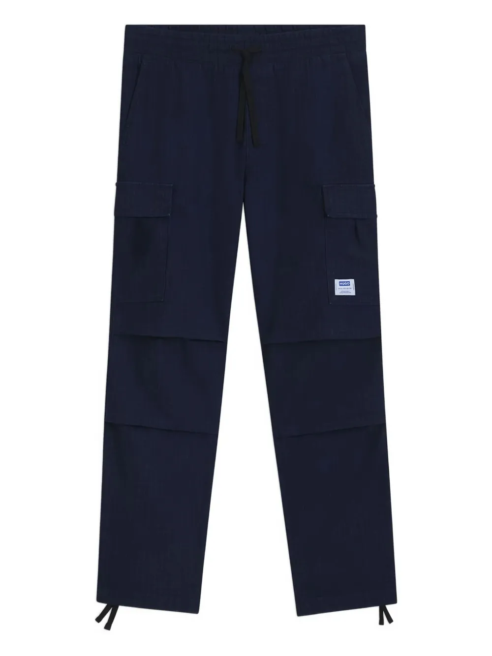 HUGO drawstring-waist cargo trousers | Blue | Image 1