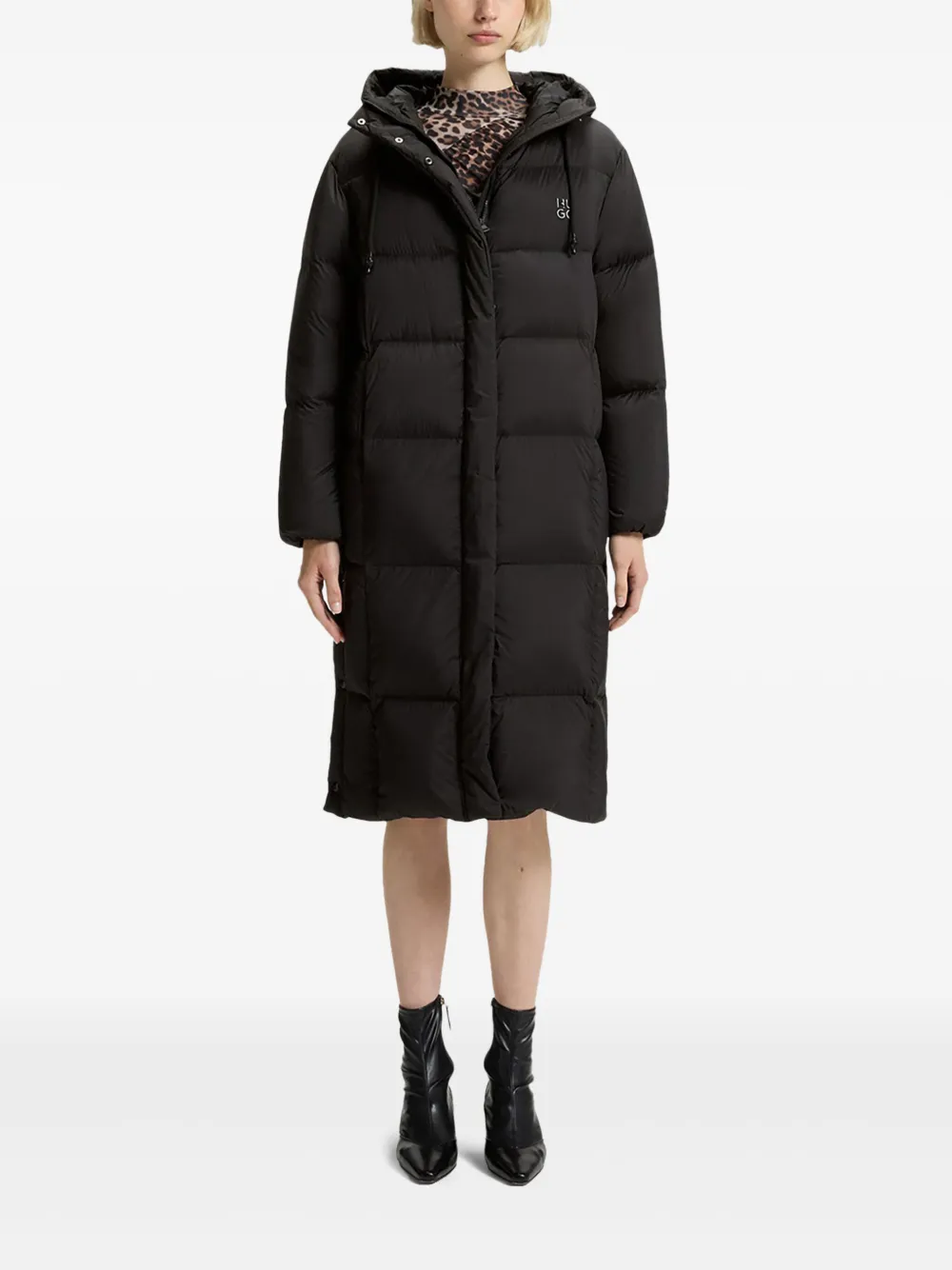 HUGO hooded quilted coat | Single Breasted Coats | Image 2