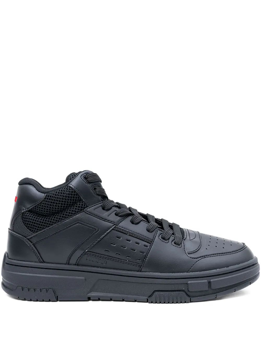 HUGO tenis con agujetas y paneles | negro | Image 1
