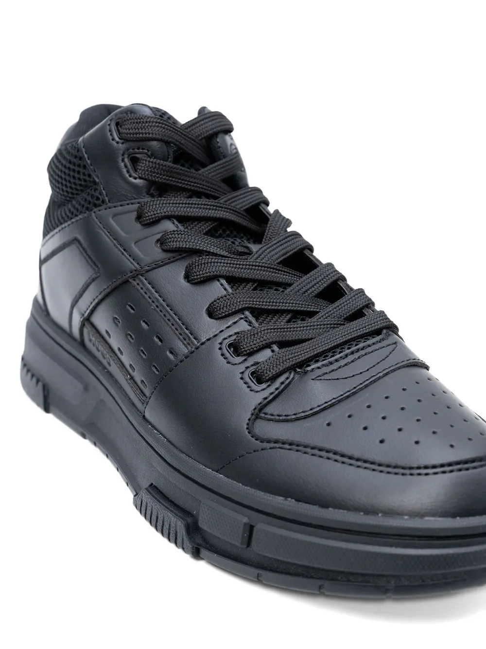 Hugo Boss Lace-up Panelled Sneakers In Multi