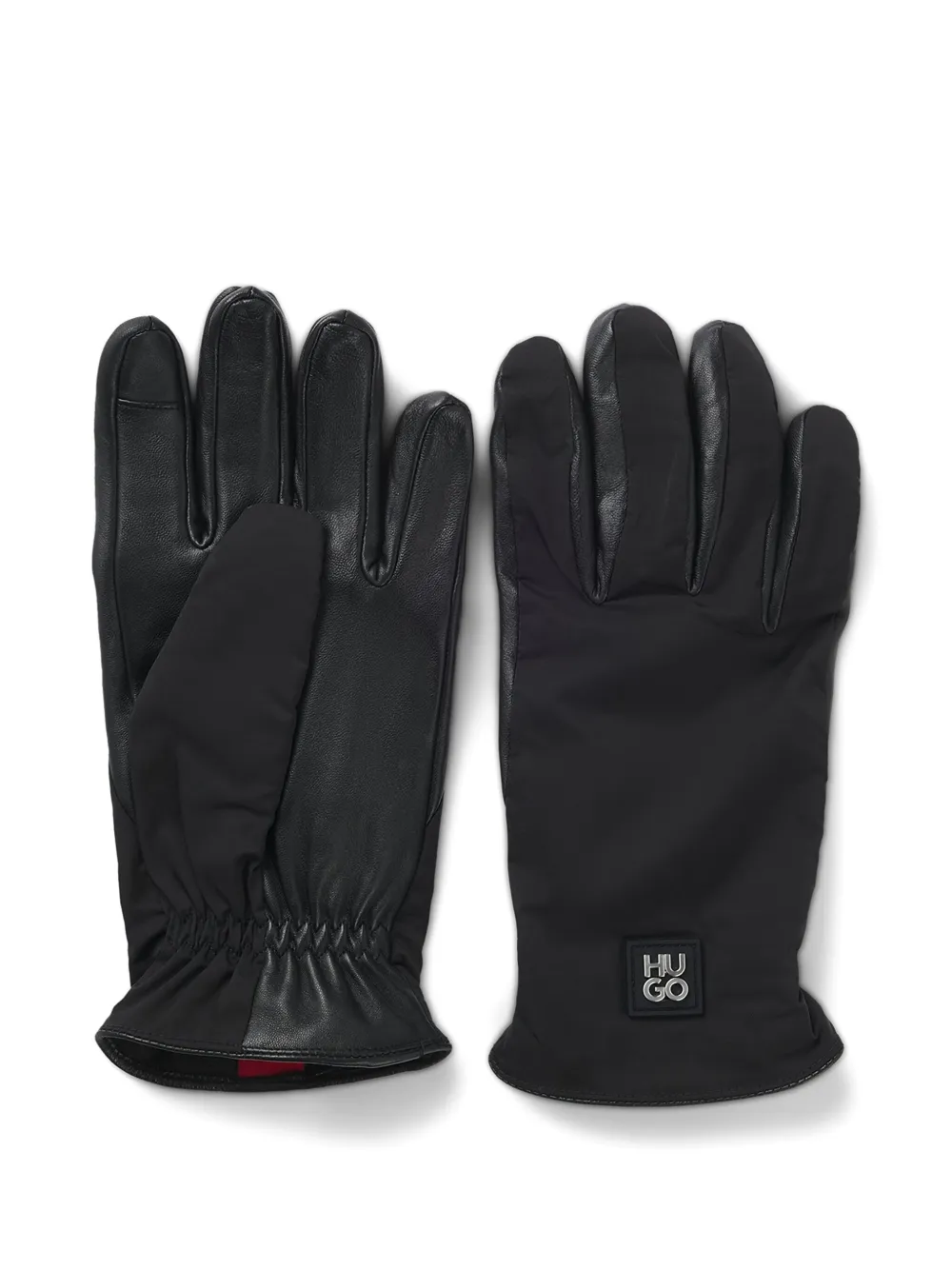HUGO guantes con paneles | negro | Image 1