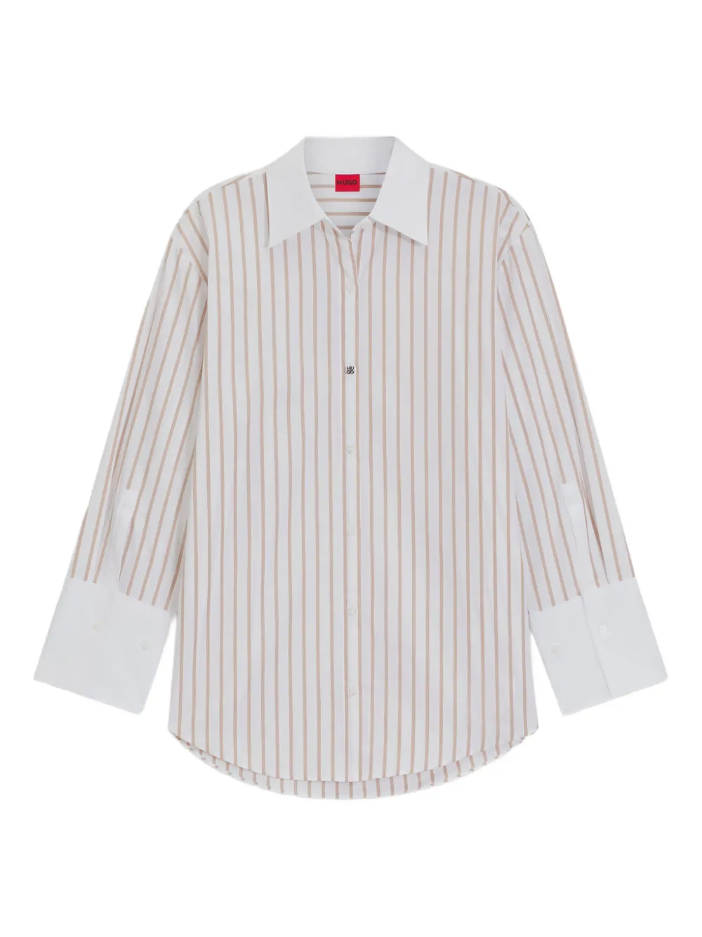 HUGO camisa con rayas estampadas | blanco | Image 1