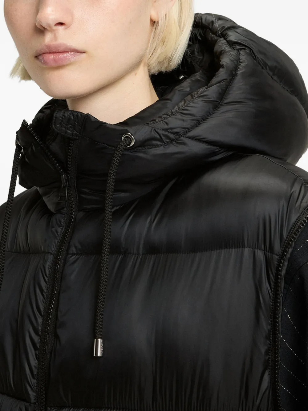 HUGO Jas met capuchon Zwart