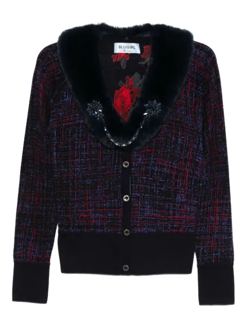 Blugirl cárdigan con ribete texturizado