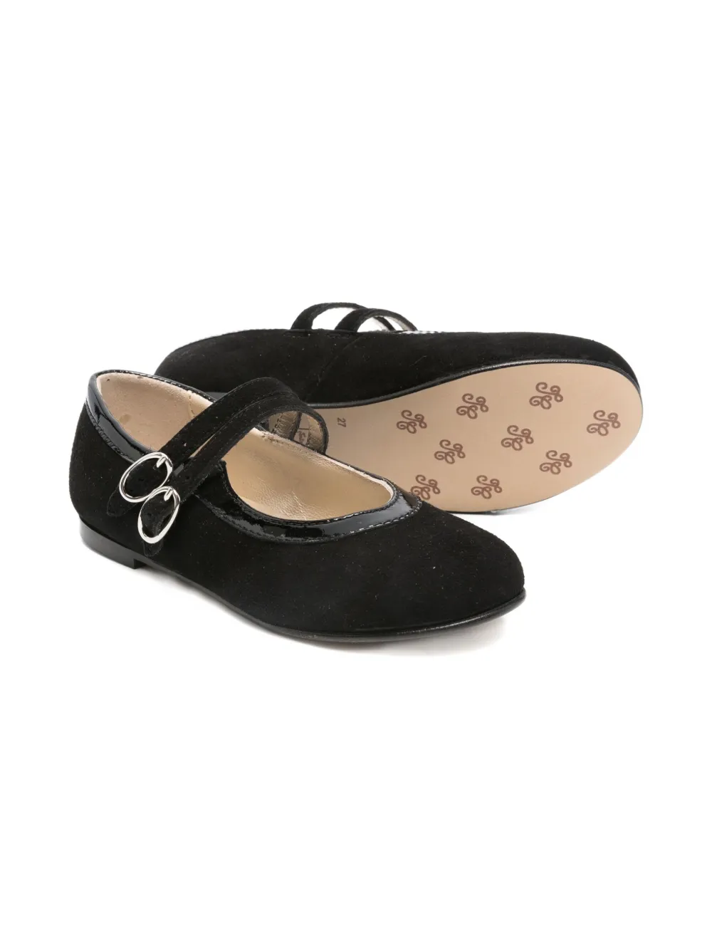 Tartine Et Chocolat Suède ballerina's - Zwart
