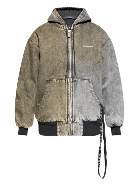 44 LABEL GROUP zip-fastening hooded jacket