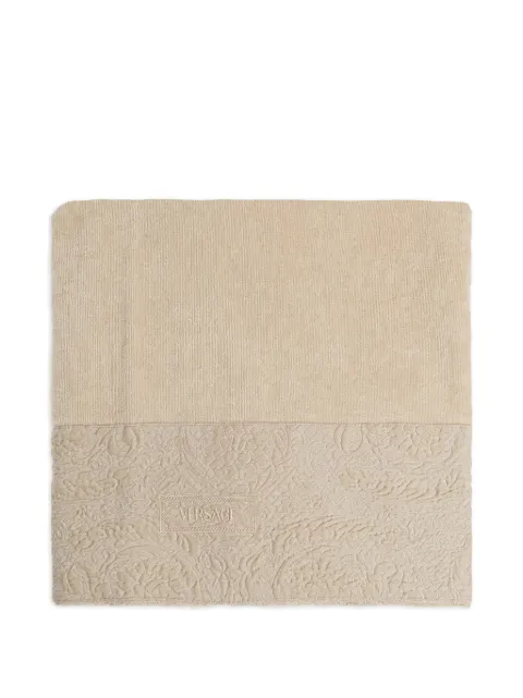 Versace textured logo towel
