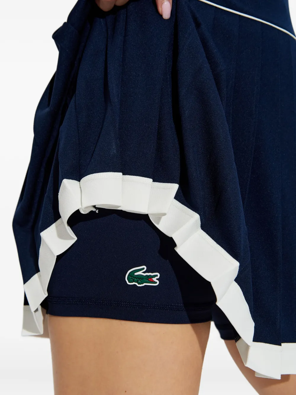 Lacoste Mouwloze mini-jurk met geborduurd logo Blauw