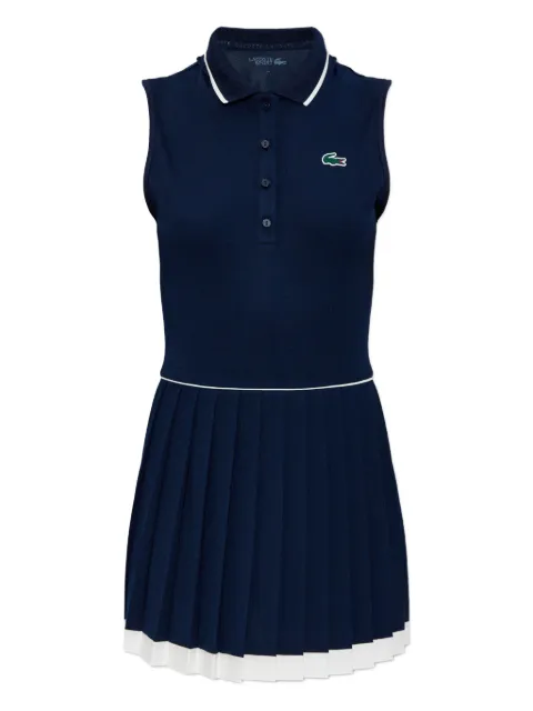 Lacoste logo-embroidery sleeveless mini dress
