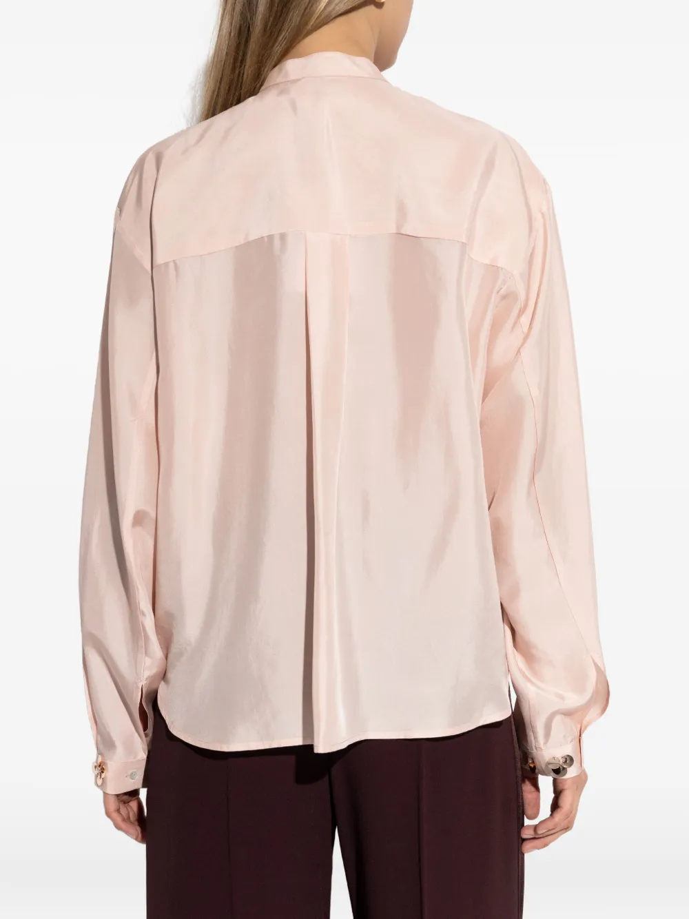 Forte Forte Flower-embellished Shirt In Pink