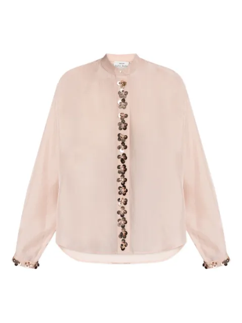 Forte Forte flower-embellished shirt