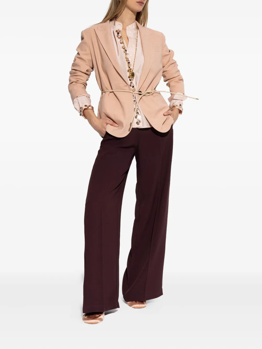 Forte Forte Flower-embellished Shirt In Pink