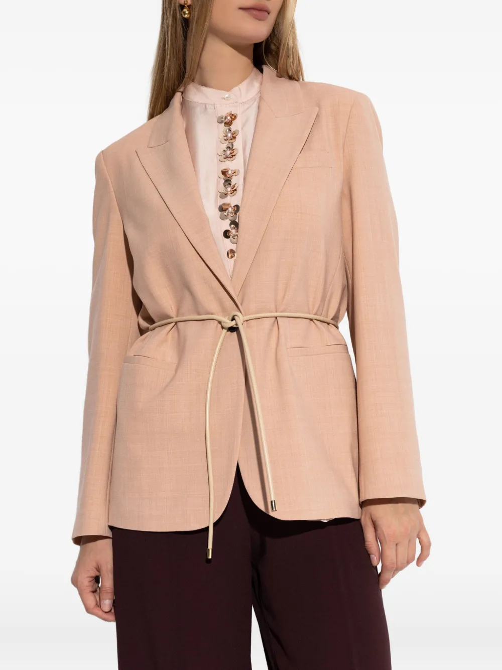 Forte Jack met gestrikte taille Beige