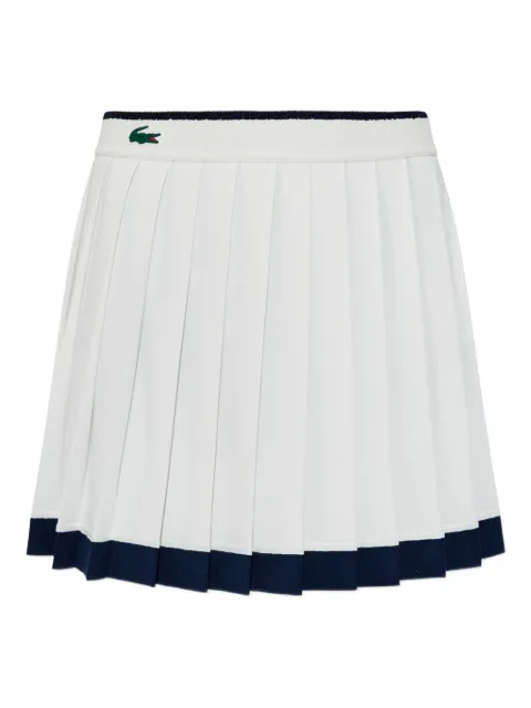 Lacoste logo-detail pleated mini skirt