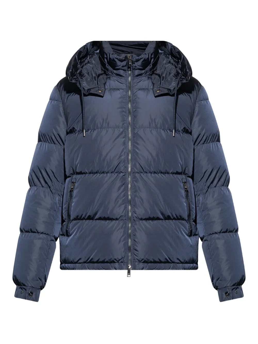 Add hooded puffer jacket | Blau | Image 1