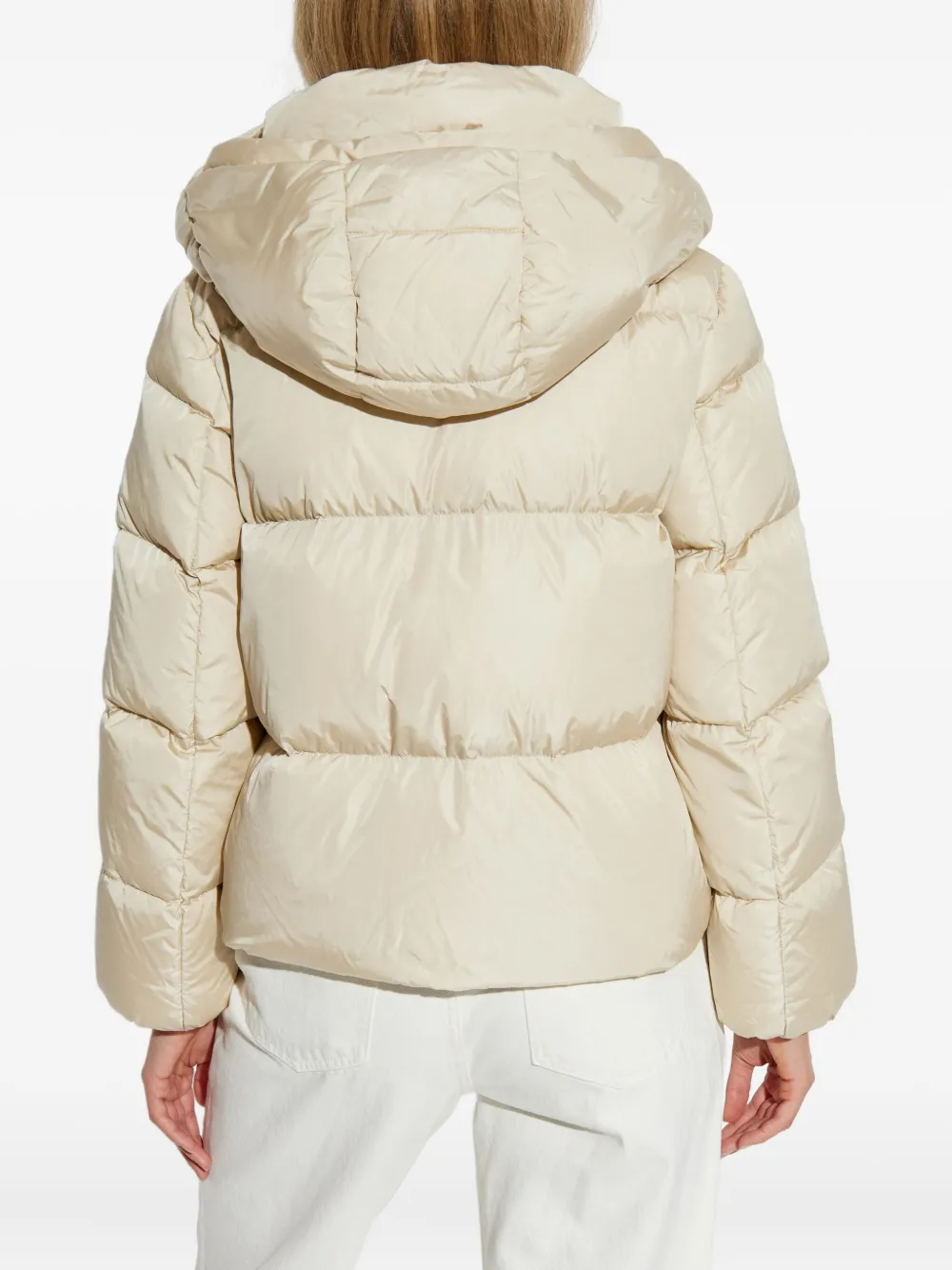 Add Hooded Puffer Jacket In Neutral