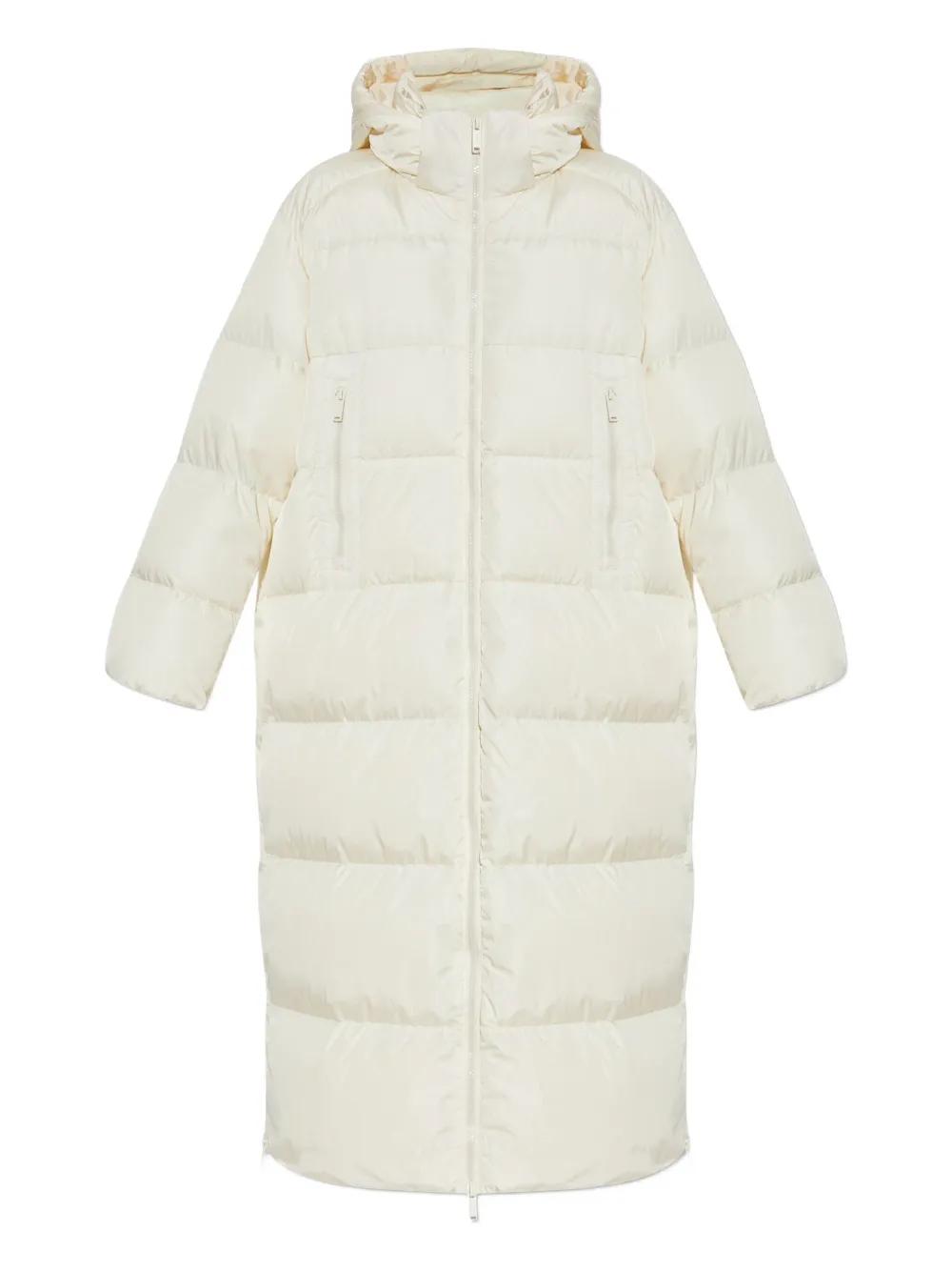 Add Zip-fastening Ped Coat In White