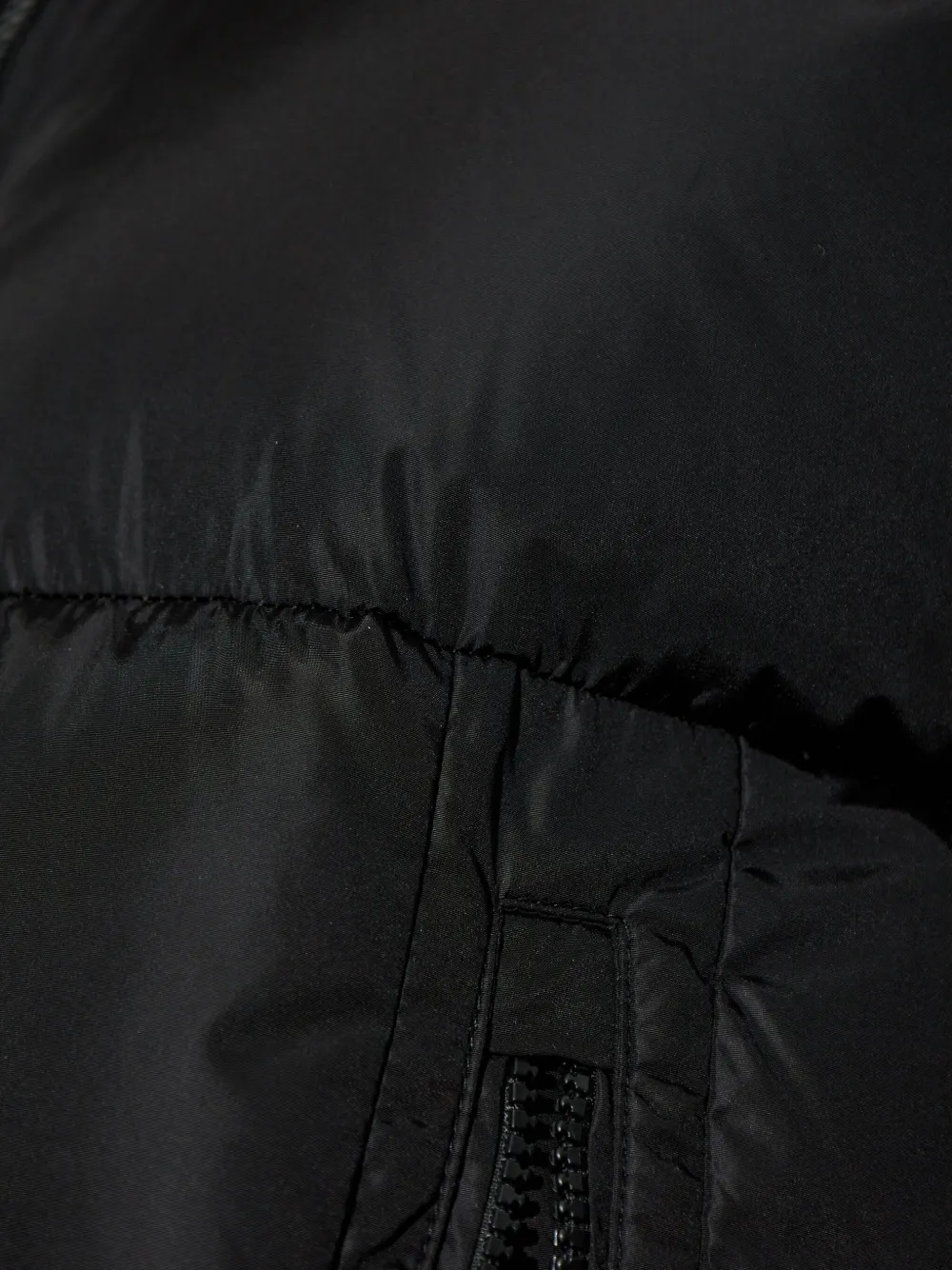 Add Zip-fastening Ped Coat In Black