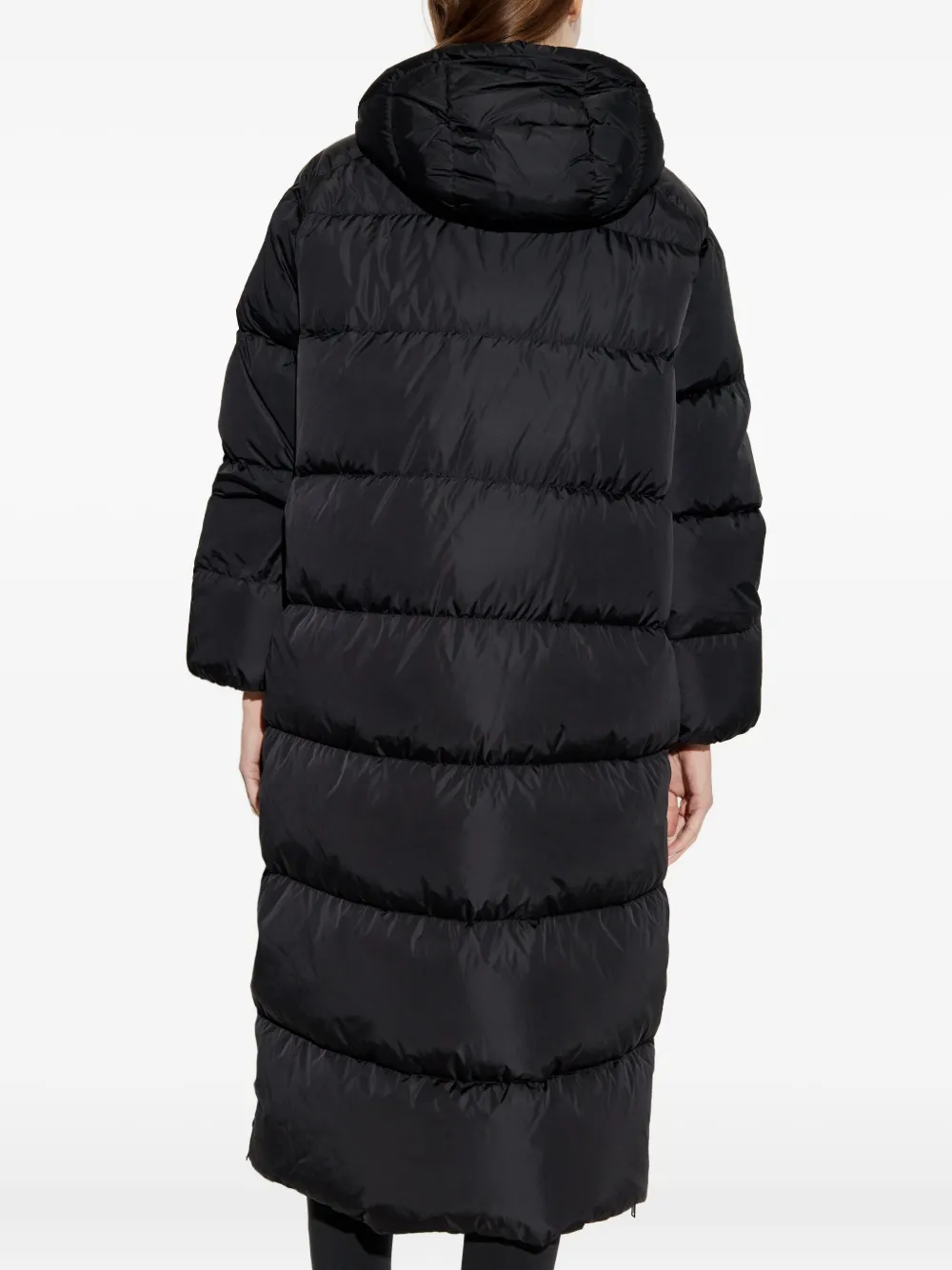 Add Zip-fastening Ped Coat In Black