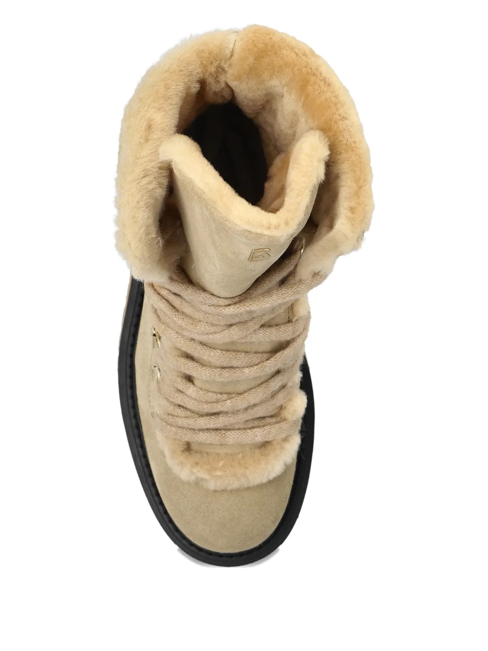 Bogner 40mm Suede Platform Boots In Gold