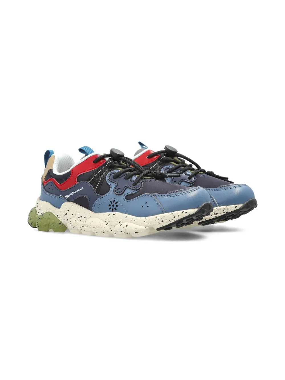 FLOWER MOUNTAIN KIDS Yamano 3 レースアップスニーカー - ブルー FLOWER MOUNTAIN KIDS Yamano 3 レースアップスニーカー - ブルー