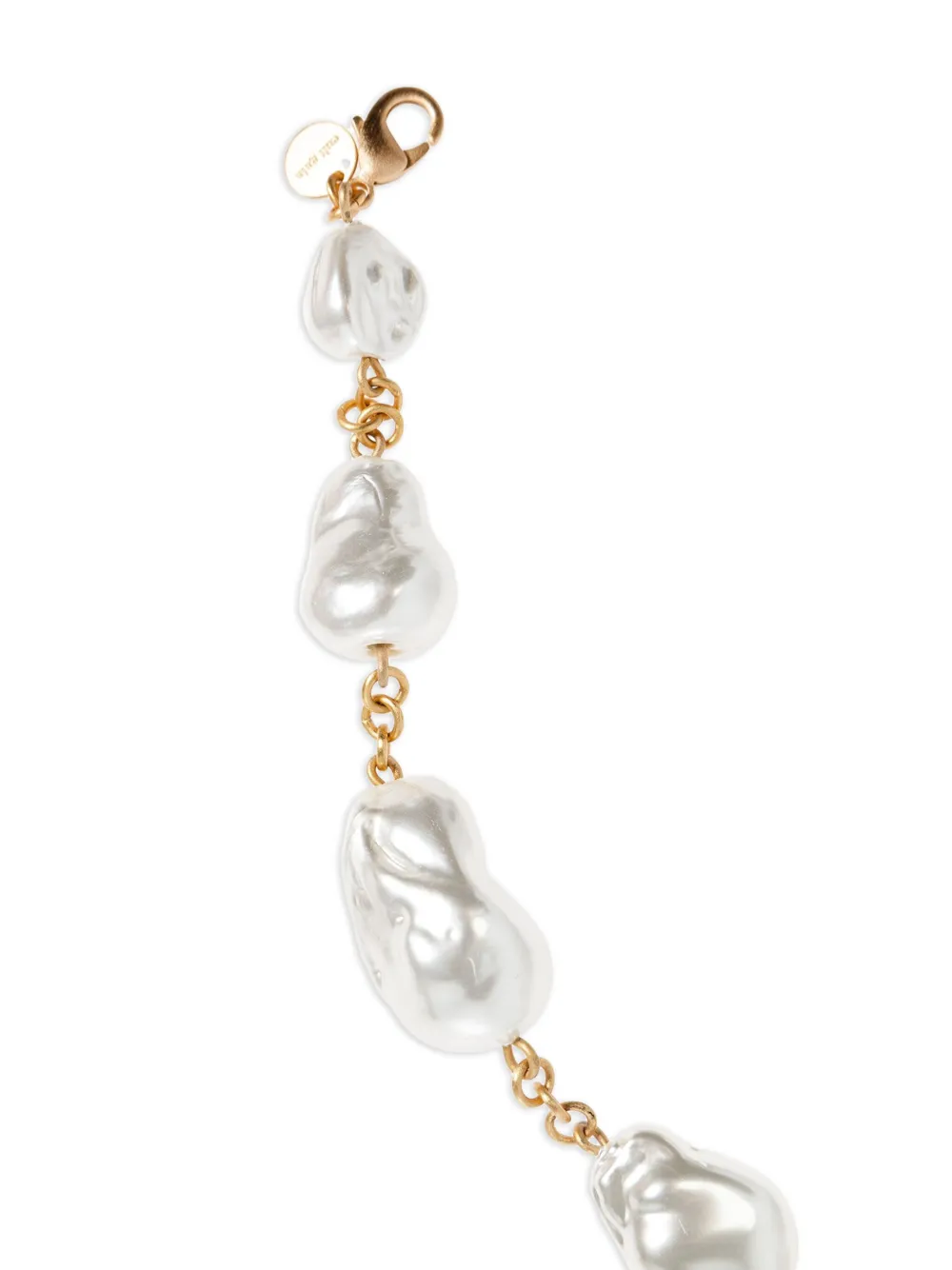 Cult Gaia Vana faux-pearl belt - Wit