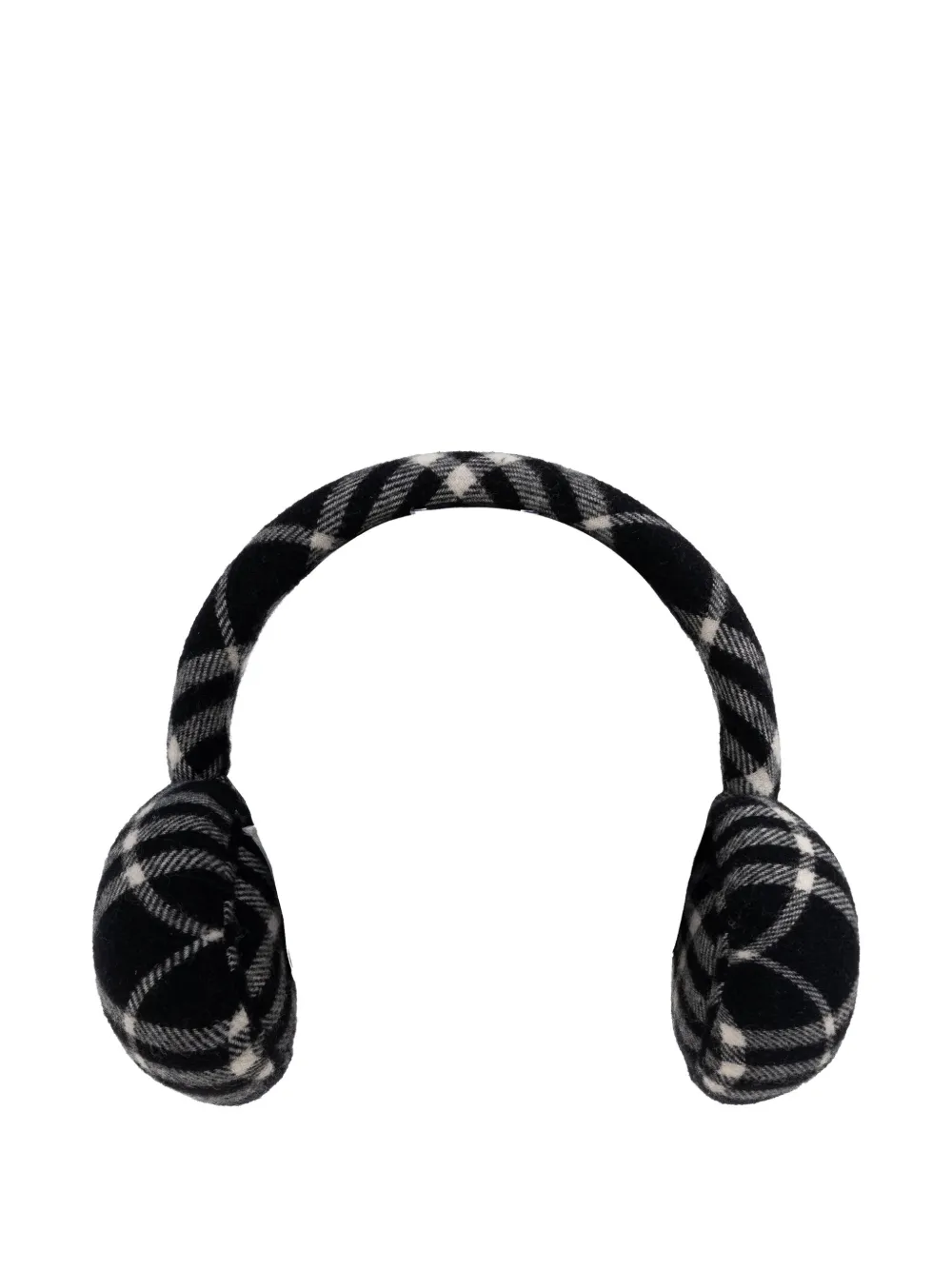 Burberry Calico check earmuffs - Nero