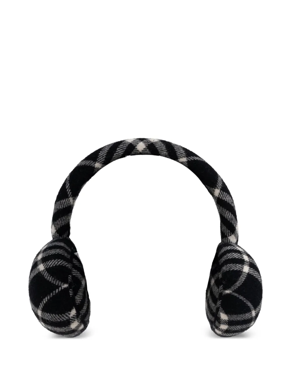 Burberry Calico check earmuffs | Black | Image 1