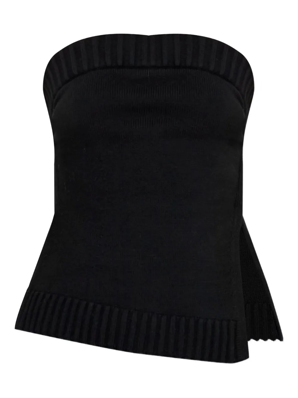 Cult Gaia Lou ribbed top - Nero