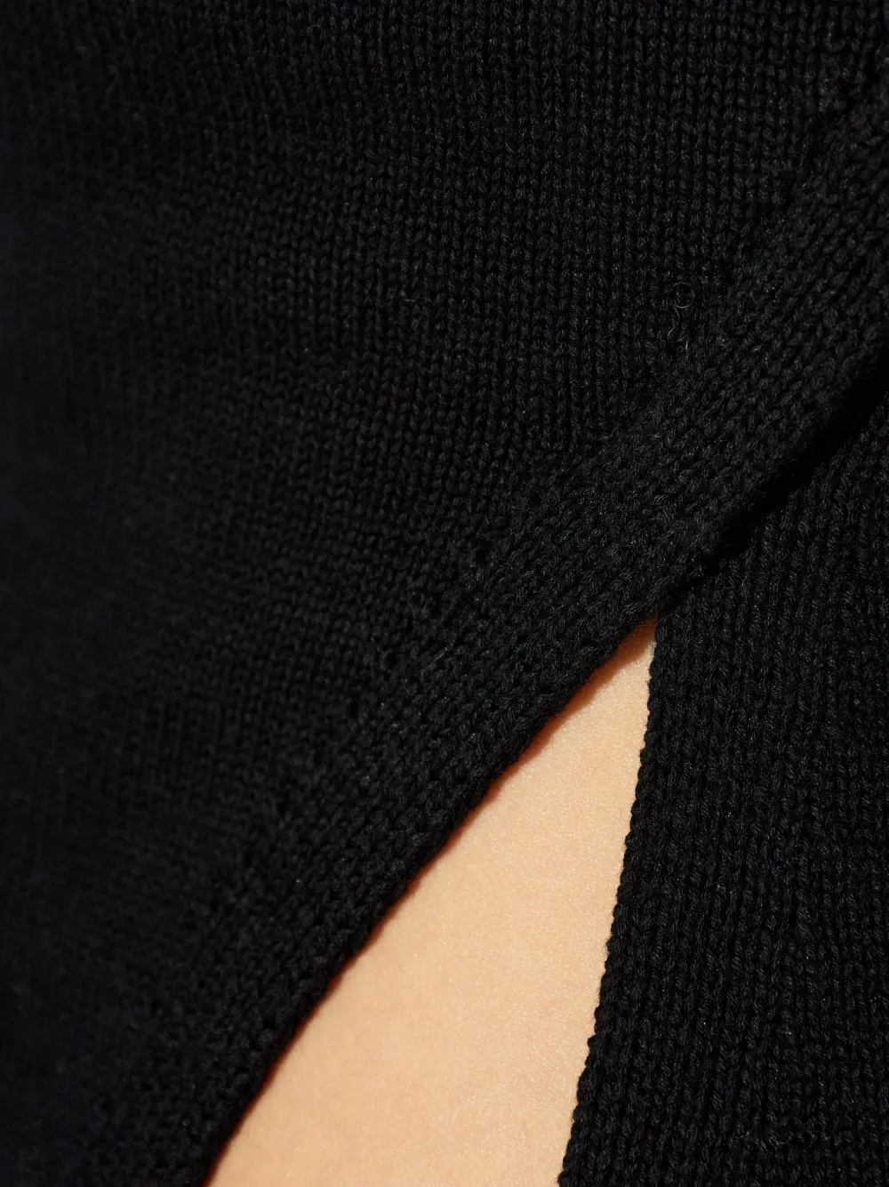 Cult Gaia Lou geribbelde top Zwart