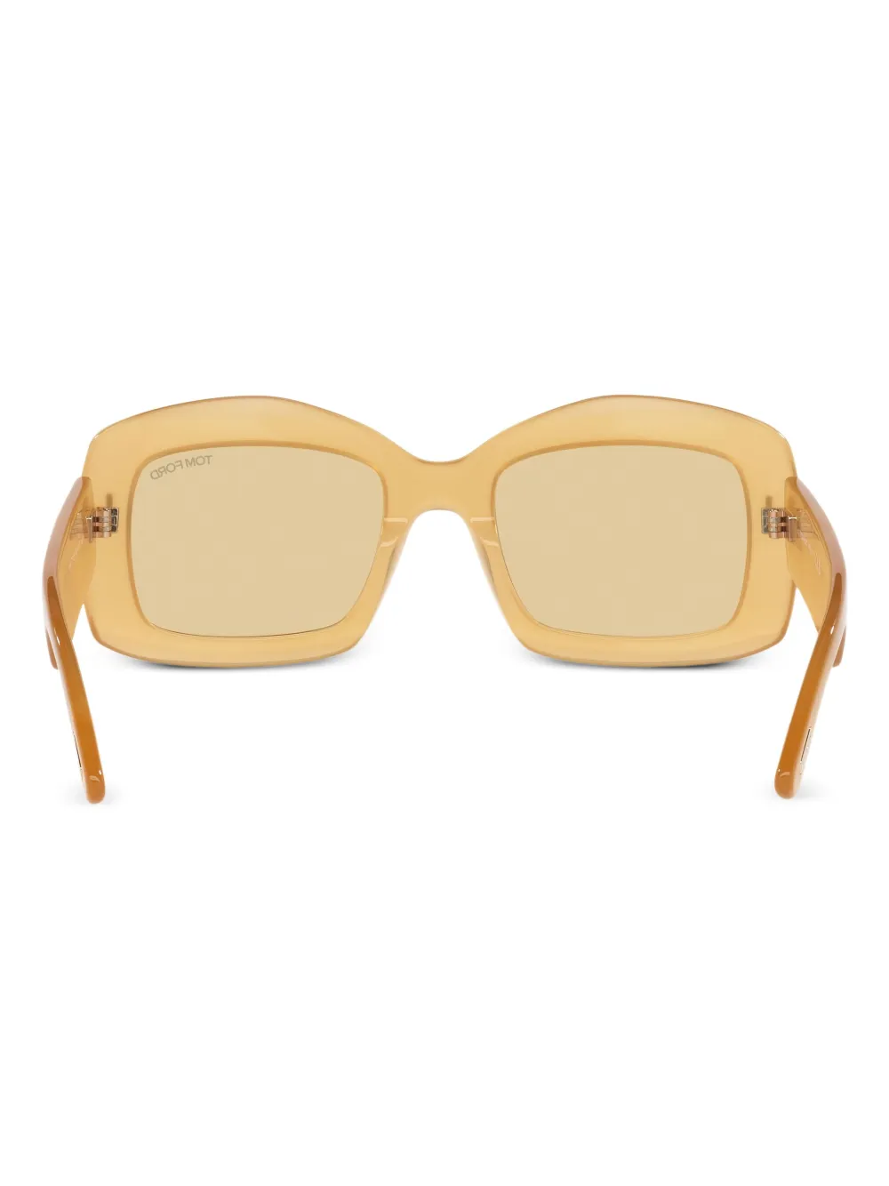 TOM FORD Eyewear Venetia zonnebril met metalen detail Geel