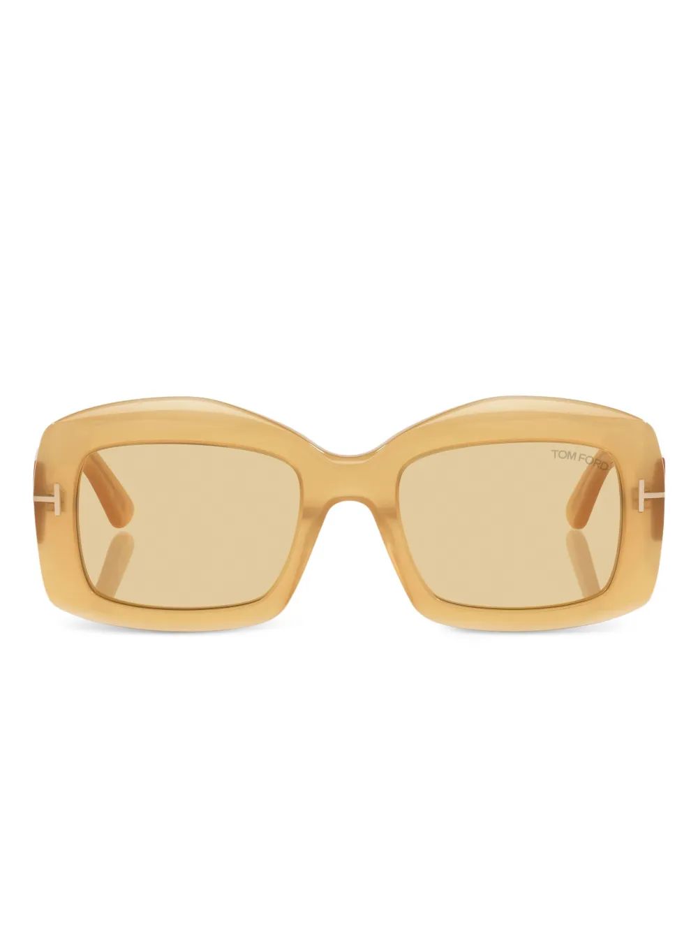 TOM FORD Eyewear Occhiali da sole in metallo Venetia - Giallo