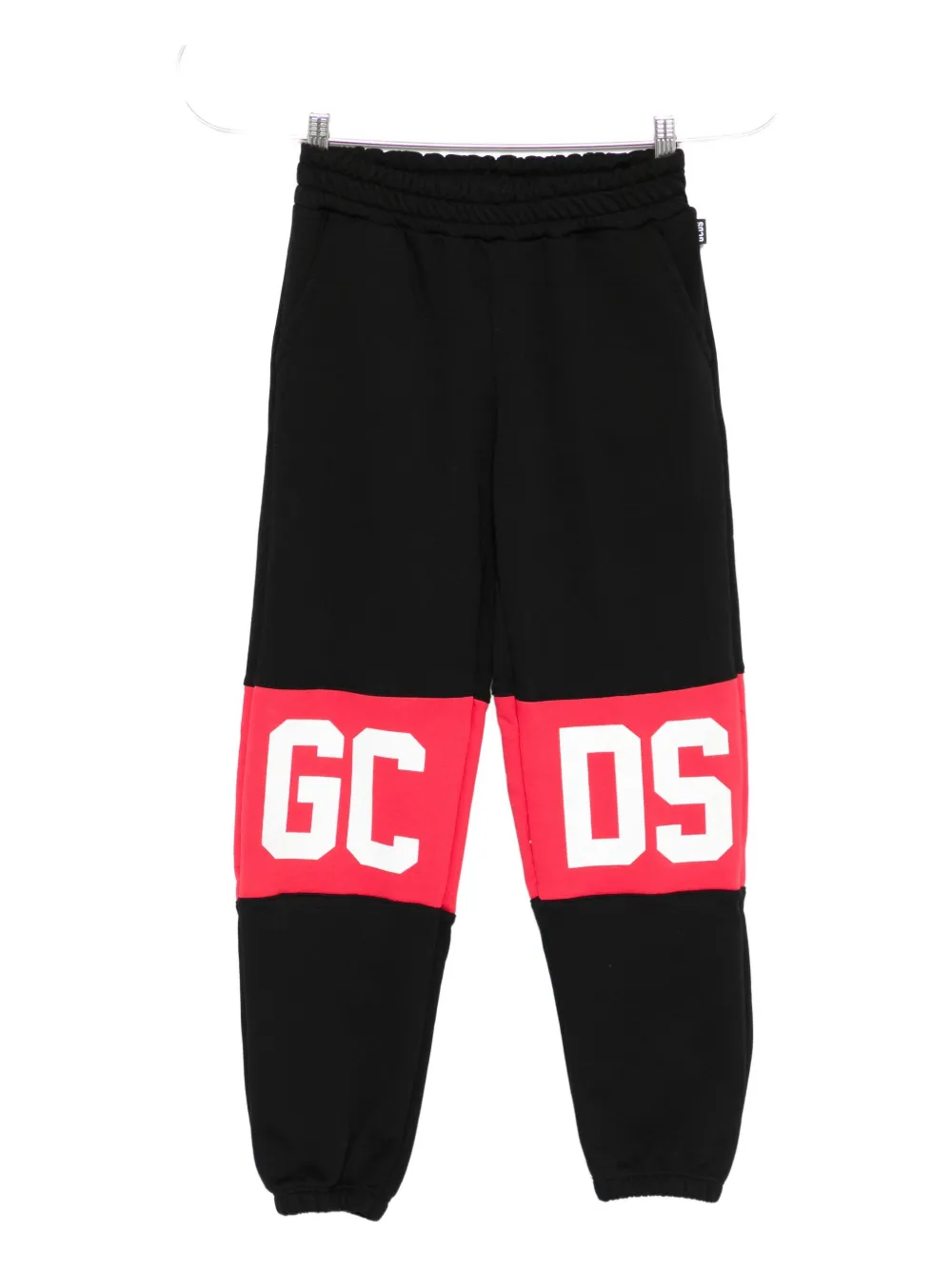 Gcds Kids logo-print panelled trousers - Nero