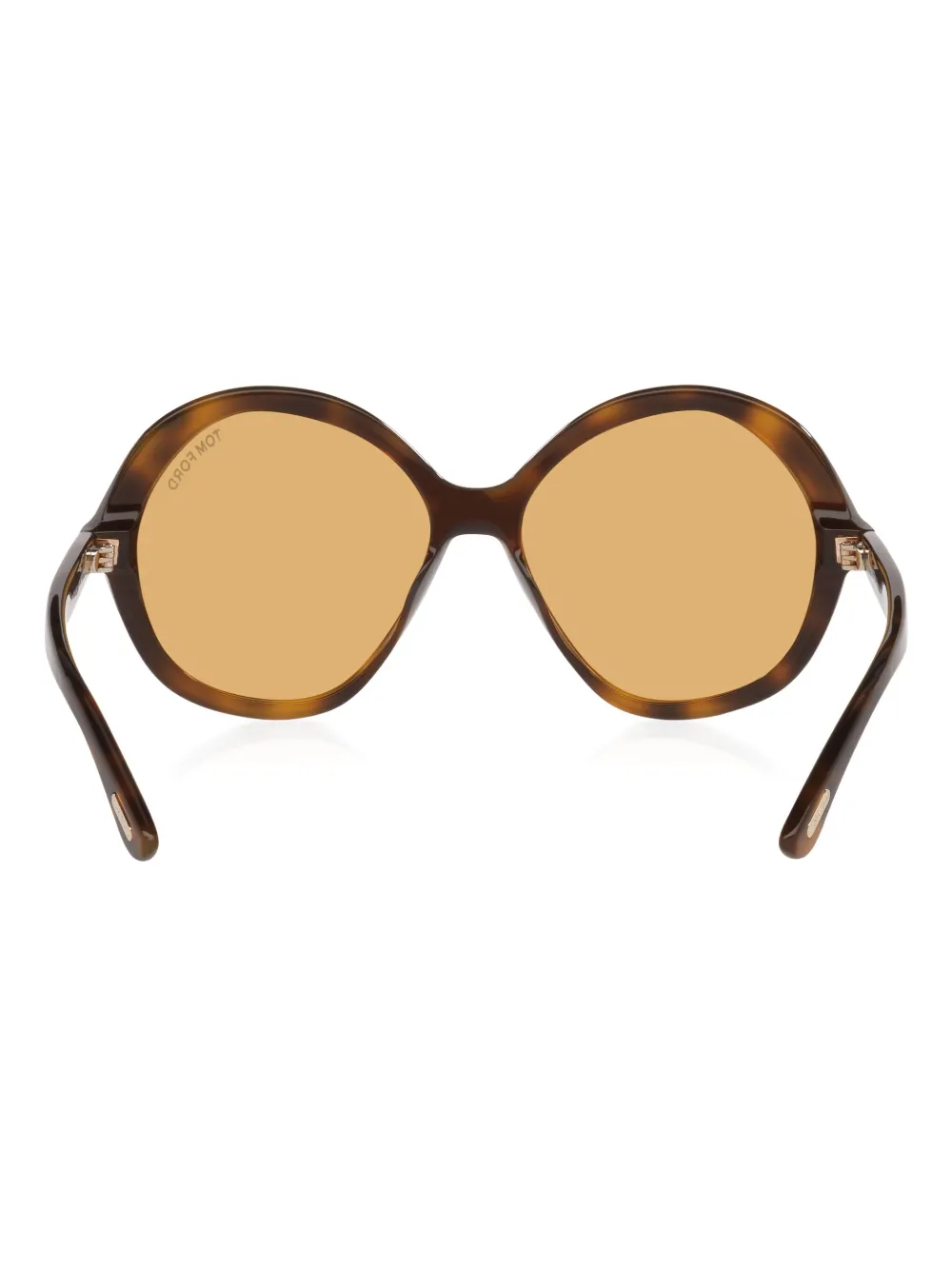 Tom Ford Annabelle Round Sunglasses In Brown
