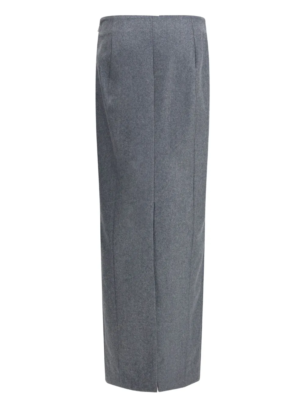 Thom Browne High-waist Pencil Midi Skirt In Gray
