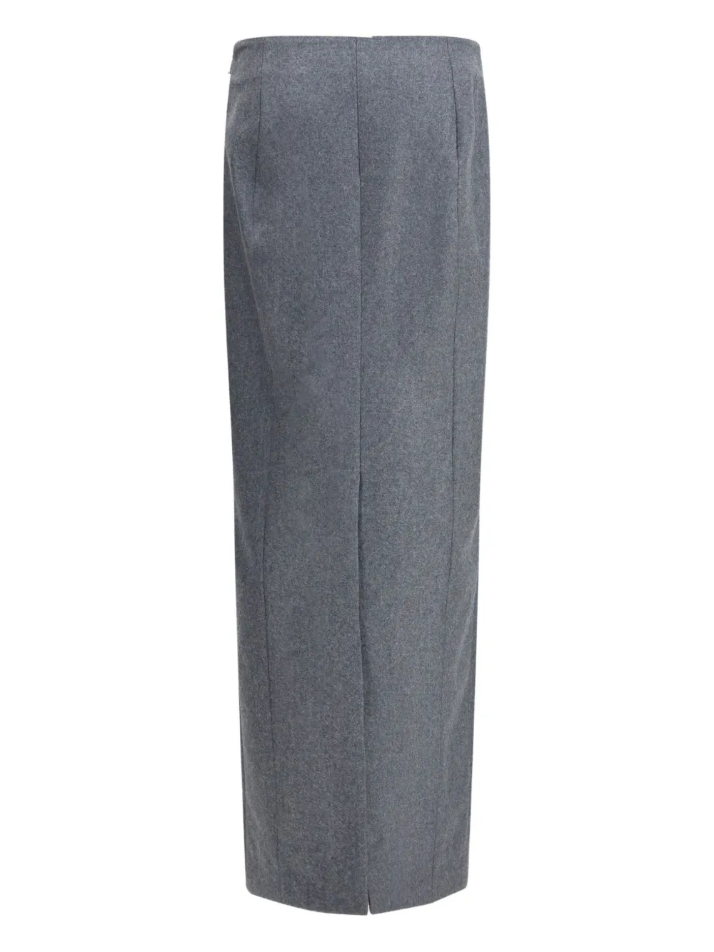 Thom Browne High-waist Pencil Midi Skirt In Gray