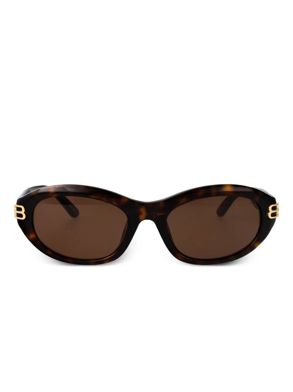 Balenciaga Eyewear oval-frame sunglasses - Marrone
