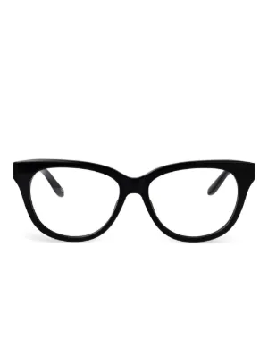 Prada Eyewear キャットアイ メガネフレーム | ブラック | FARFETCH JP