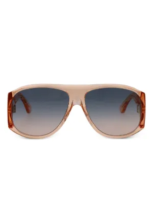 Chloé Eyewear オーバーサイズフレーム サングラス | ブラウン