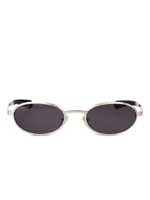 Gucci Eyewear lentes de sol con armazón ovalada