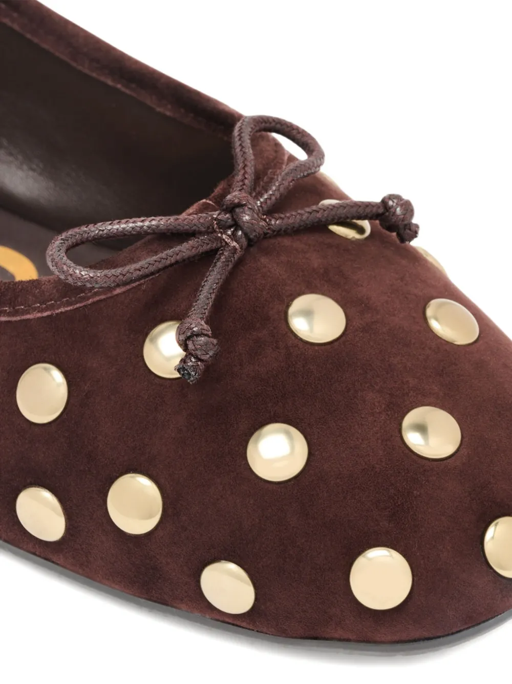 Sam Edelman Alie Stud Ballet Flat In Brown