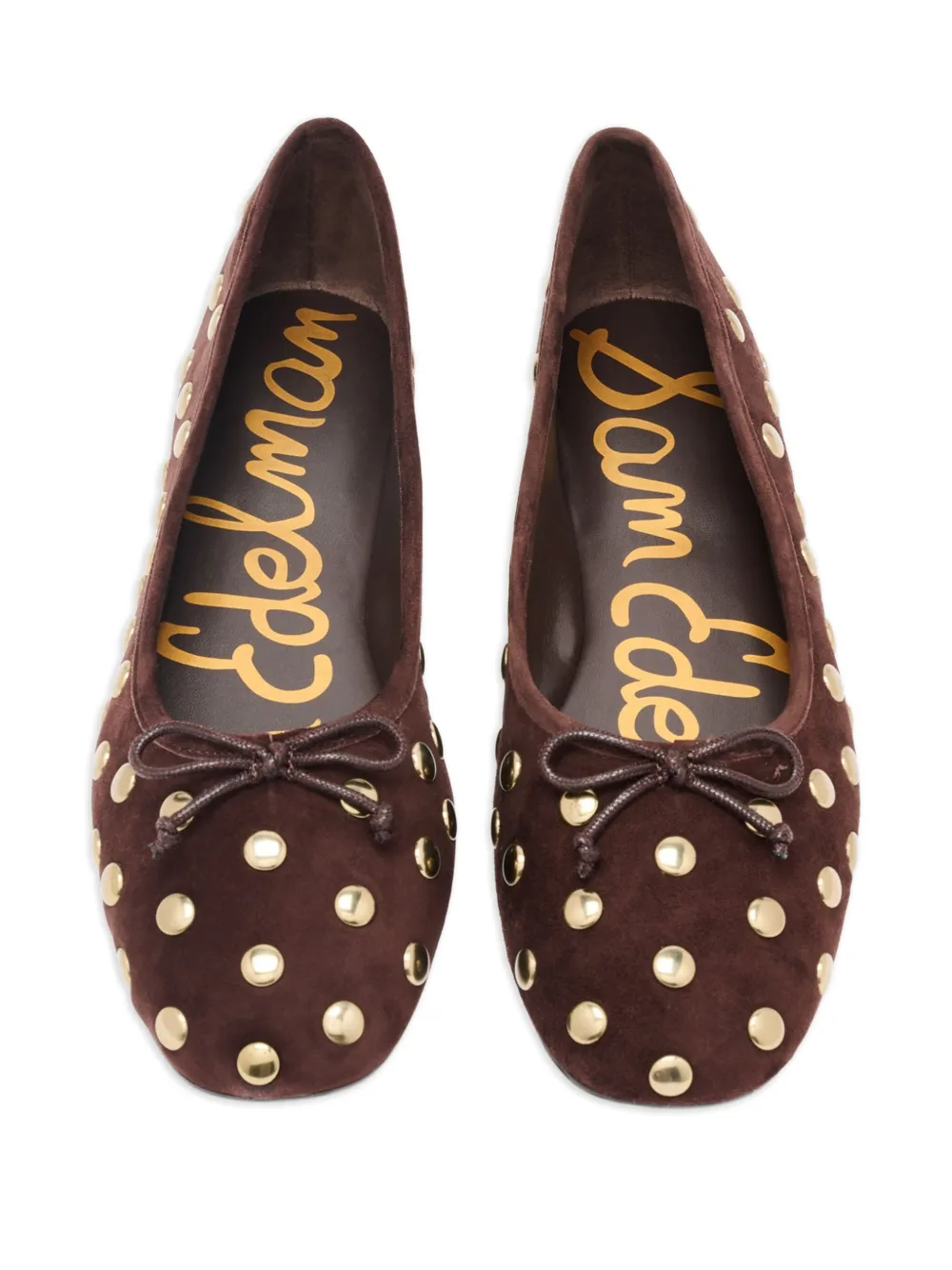 Sam Edelman Alie Stud Ballet Flat In Brown