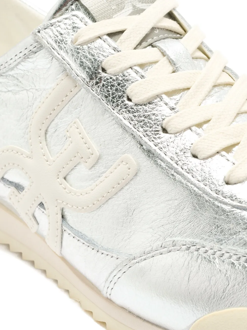 Sam Edelman Logo-embroidered Sneakers In Silver